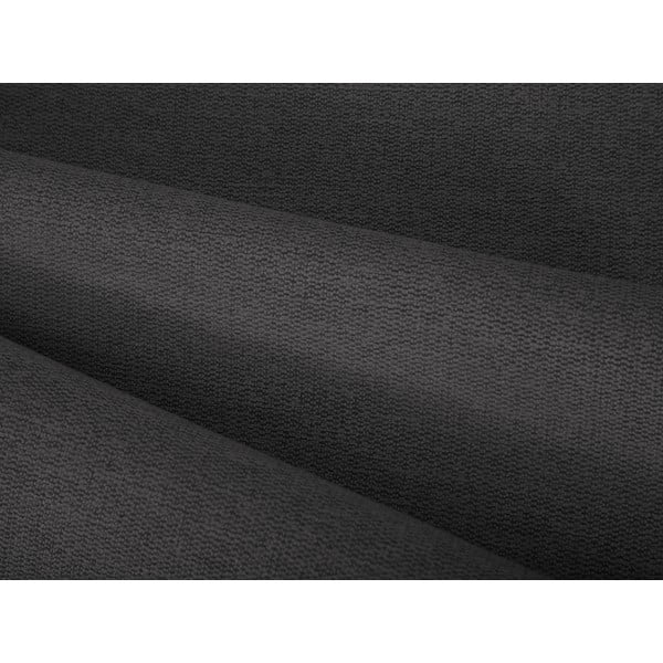 Ciemnoszare tapicerowane łóżko dwuosobowe ze schowkiem i stelażem 160x200 cm Casey – Mazzini Beds-image-1