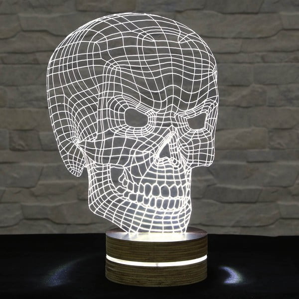 Lampa 3D stołowa Bad Skull