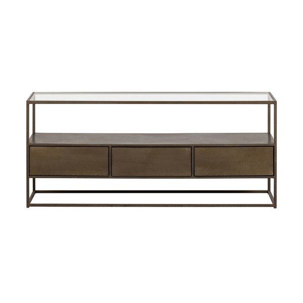 Metalowa szafka pod TV w kolorze złota 115x50 cm Depart – BePureHome-image-4