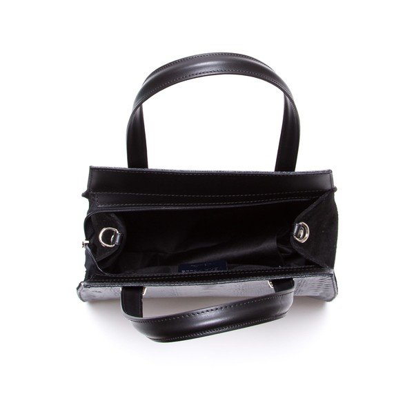 Skórzana torebka Luisa Vannini 8028, czarna-image-1