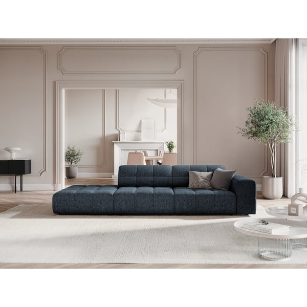 Niebieski szezlong (prawostronny) Chicago – Cosmopolitan Design-image-1