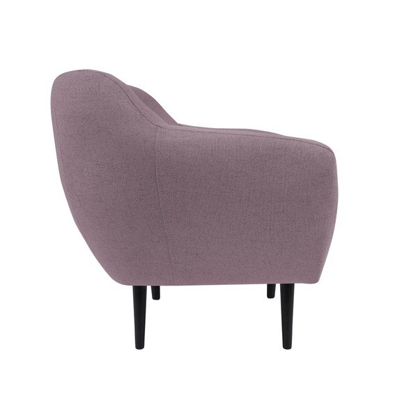 Różowy fotel z brązowymi nogami Mazzini Sofas Piemont-image-2