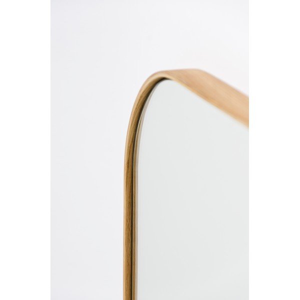 Lustro ścienne z ramą z drewna dębowego Wireworks Gaze, 41x114 cm-image-4
