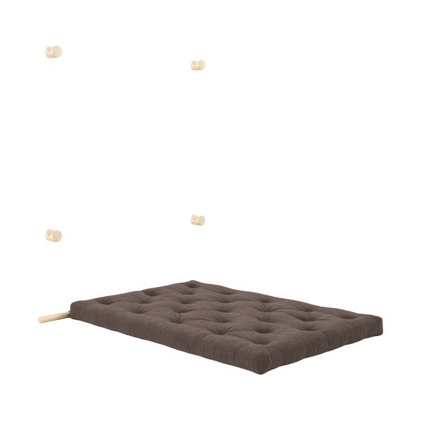 Ciemnobrązowa sztruksowa rozkładana sofa 135 cm Hooked – Karup Design-image-4