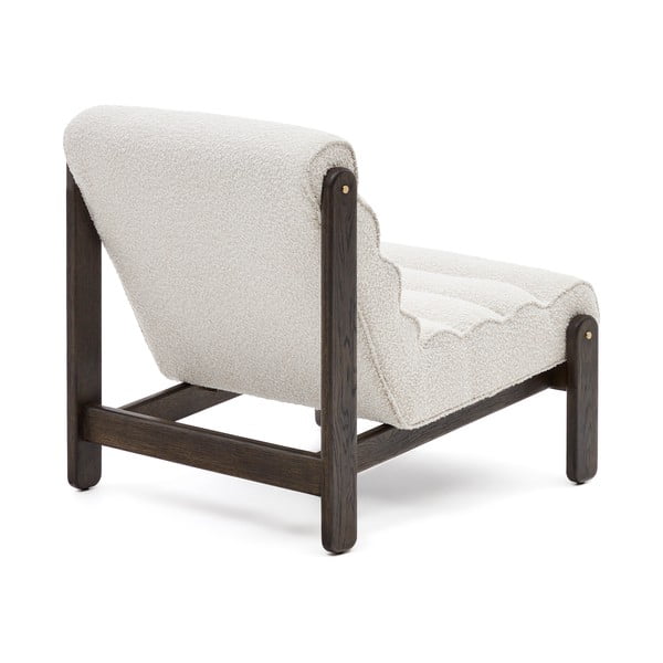 Biały fotel z materiału bouclé Magira – Kave Home-image-3