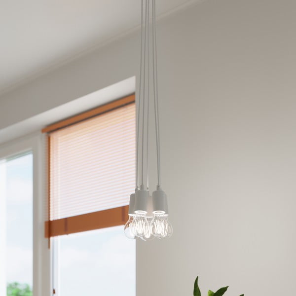 Biała lampa wisząca ø 15 cm Rene – Sollux-image-1