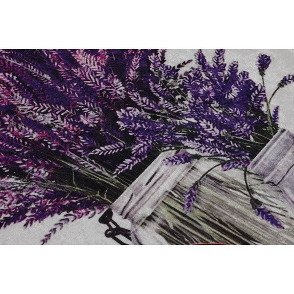 Fioletowo-jasnoszare dywaniki łazienkowe zestaw 2 szt. 60x100 cm Purpura – Foutastic-image-1