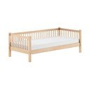Łóżko dziecięce z litego drewna bukowego ze stelażem 90x200 cm w naturalnym kolorze Forrest – Vipack