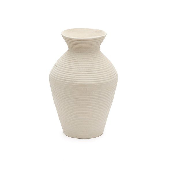 Kremowy wysoki wazon z papier mâché (wysokość 51 cm) Pria – Kave Home