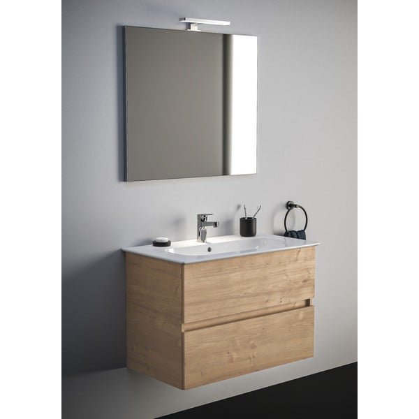 Wisząca szafka pod umywalkę w dekorze dębu 80x55 cm Eurovit+ – Ideal Standard-image-1