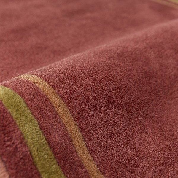Bordowy wełniany chodnik tkany ręcznie 80x230 cm Lois – Flair Rugs-image-4
