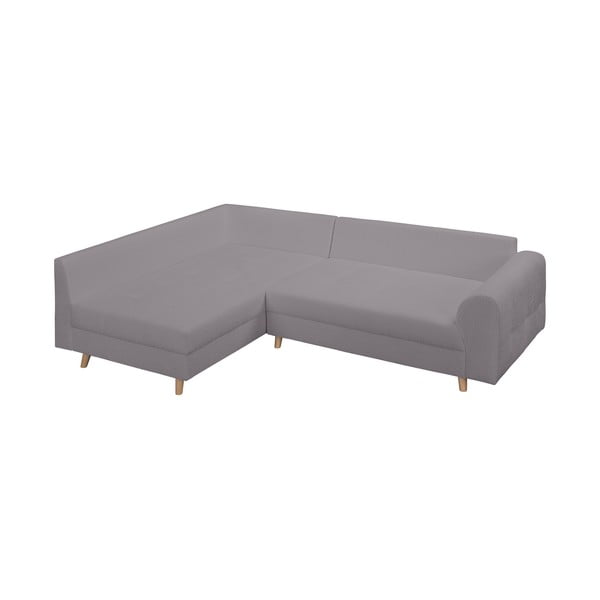 Ciemnoszary narożnik z materiału bouclé (lewostronny) Ariella – Ropez-image-4