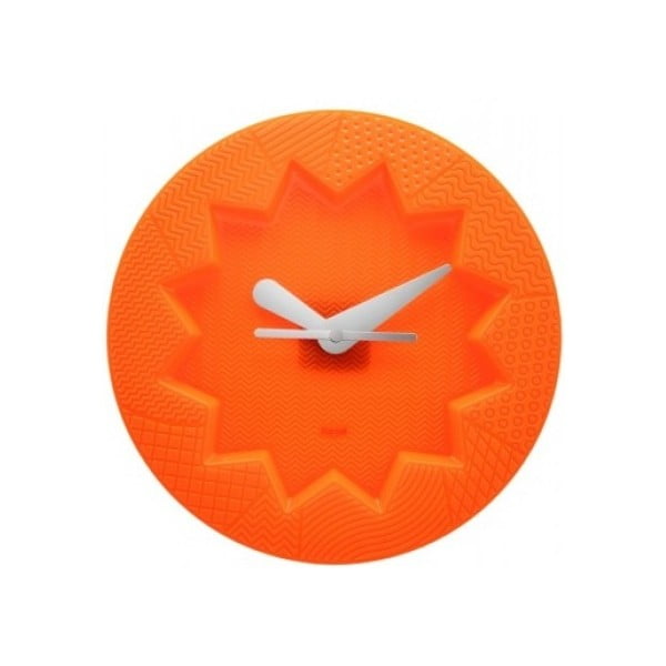 Pomarańczowy zegar Kartell Crystal Palace