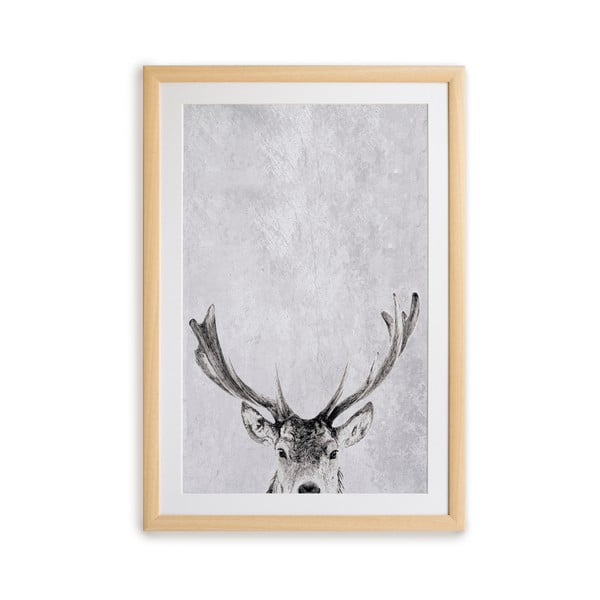 Obraz w ramie Surdic Deer, 35 x 45 cm