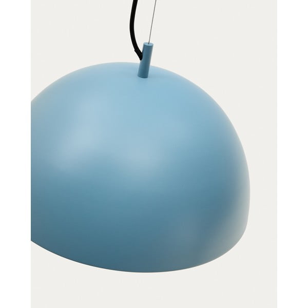 Niebieska lampa wisząca z metalowym kloszem ø 39,5 cm Catlar – Kave Home-image-4