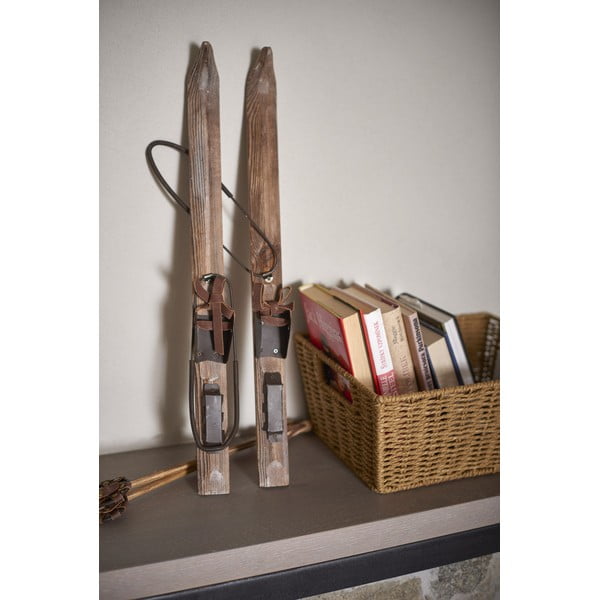 Dekoracyjne narty z kijkami Antic Line Board-image-1