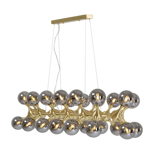 Szara/złota lampa wisząca ø 12 cm Atomic – Kare Design-image-3