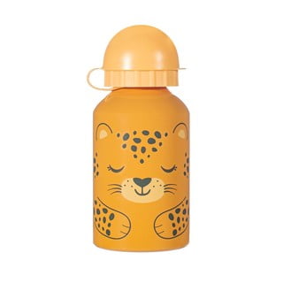 Pomarańczowa butelka dziecięca Sass & Belle Leopard, 250 ml