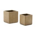 Osłonki na doniczki z imitacji kamienia zestaw 2 szt. Minoa – Kave Home