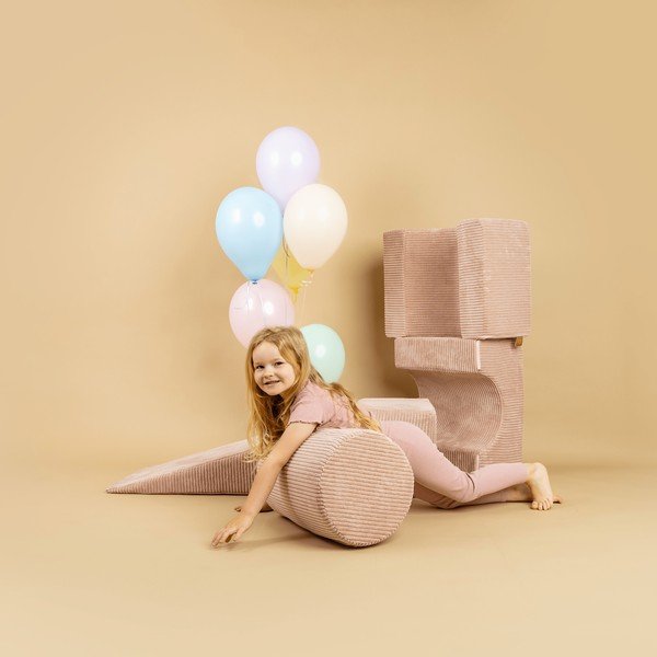 Turkusowy sztruksowy piankowy plac zabaw 4 szt. wysokość 30 cm 45x170 cm Montessori – Meowbaby-image-3