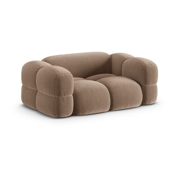 Brązowa aksamitna sofa 180 cm Loretto – Cosmopolitan Design-image-2