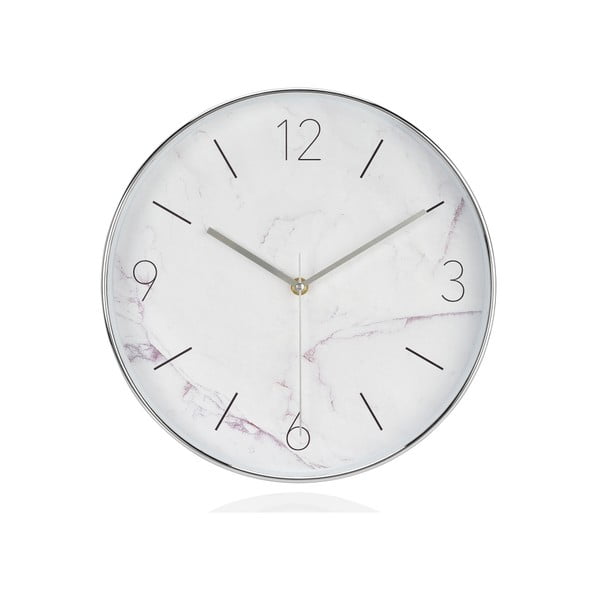 Biały marmurowy zegar Andrea House Marble, 30 cm