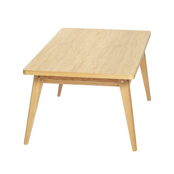 Stolik w dekorze dębu w naturalnym kolorze 60x120 cm Nice – Woodman-image-3