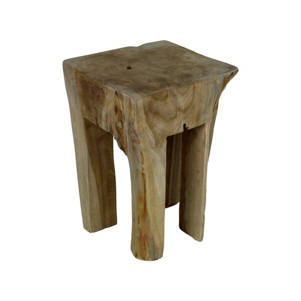 Stołek z drewna tekowego HSM collection Keta-image-1