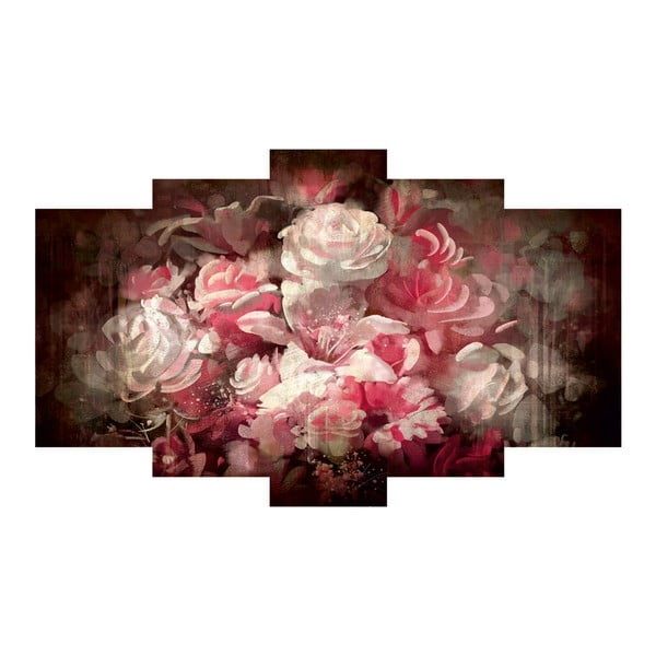 Pięcioczęściowy obraz Roses