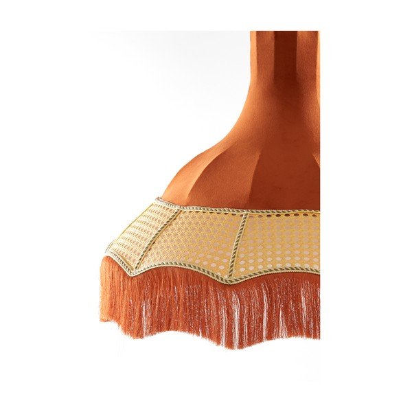 Pomarańczowa lampa wisząca z tekstylnym kloszem ø 50 cm Mizia – Light & Living-image-4