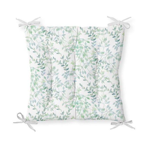 Poduszka na krzesło z domieszką bawełny Minimalist Cushion Covers Delicate Greens, 40x40 cm