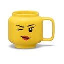 Żółty ceramiczny kubek dla dzieci 255 ml Head – LEGO®