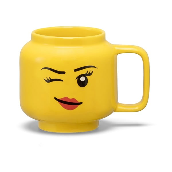 Żółty ceramiczny kubek dla dzieci 255 ml Head – LEGO®