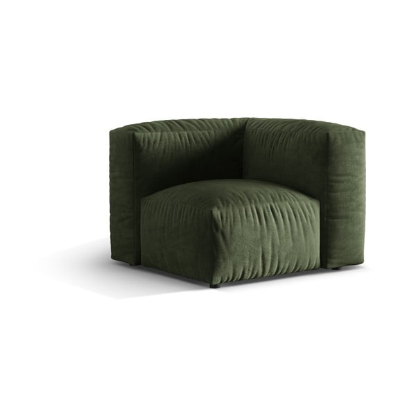 Zielony aksamitny moduł sofy (strona zmienna) Martina – Micadoni -image-1