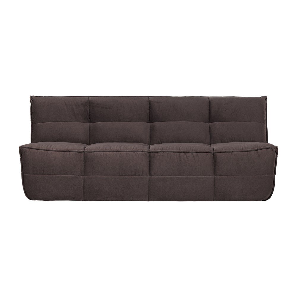 Brązowa aksamitna sofa 204 cm Cluster – vtwonen