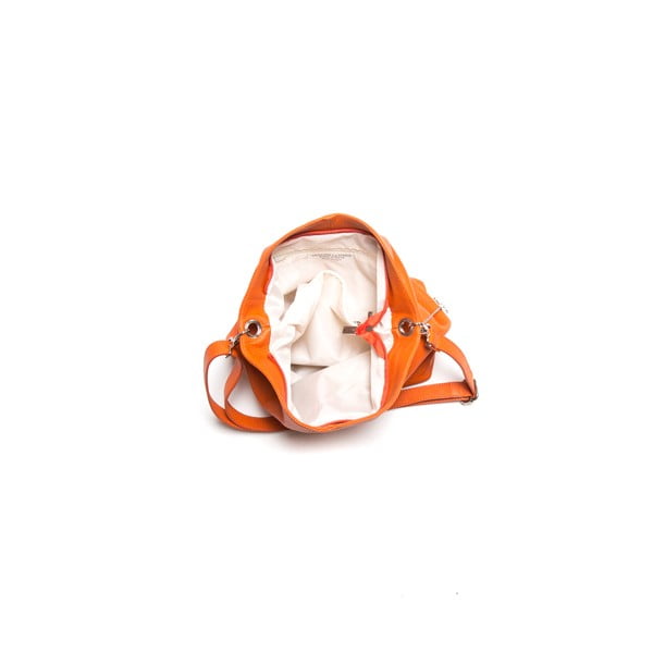 Pomarańczowa torebka skórzana Luisa Vanini Giliana-image-3