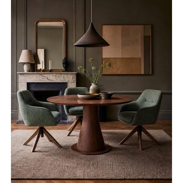 Zielone tapicerowane fotele jadalniane zestaw 2 szt. Avola – Unique Furniture-image-3