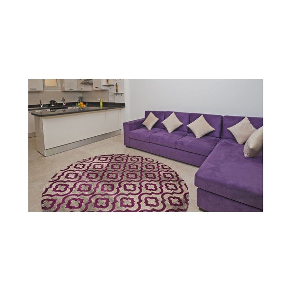 Fioletowy dywan Webtapetti Evergreen, 92x152 cm-image-1