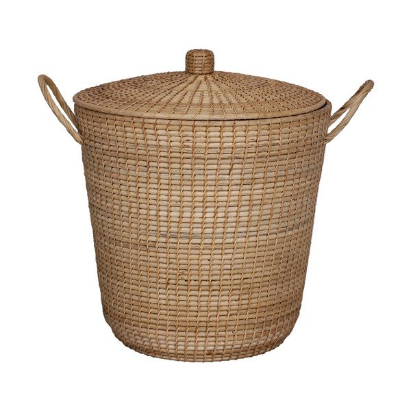 Rattanowy kosz z pokrywką WOOX LIVING Ratta-image-2