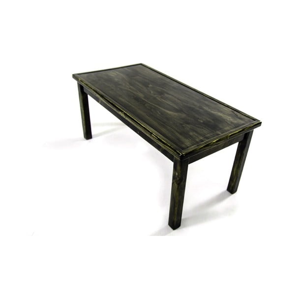 Czarny stolik z drewna sosnowego Obizo