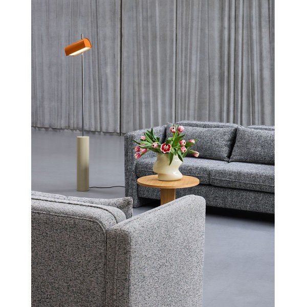 Pomarańczowa lampa stojąca LED ze ściemniaczem (wysokość 160 cm) Reflector – Hübsch-image-1