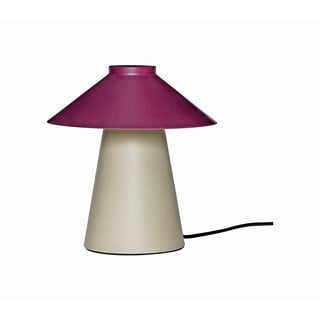 Fioletowo-beżowa metalowa lampa stołowa Chipper – Hübsch