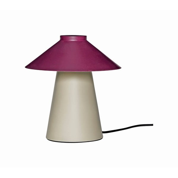 Fioletowo-beżowa metalowa lampa stołowa Chipper – Hübsch
