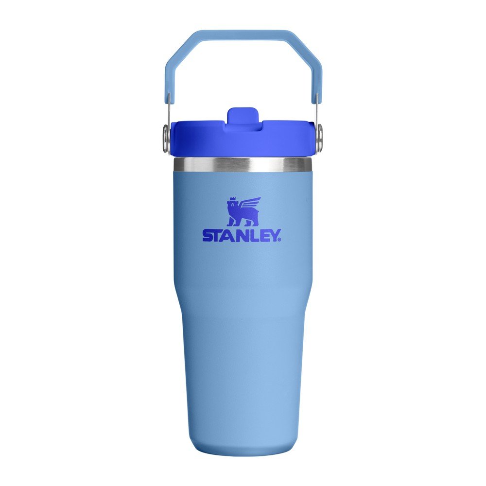Niebieski termos ze stali nierdzewnej 410 ml IceFlow™ Flip Straw 2.0 Tumbler Blue Sky – Stanley