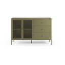 Zielona metalowa komoda 140x90x40 cm Fayna – Marckeric