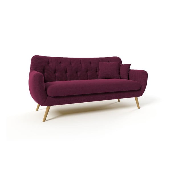 Trzyosobowa sofa Renne, fioletowa
