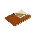 Brązowy bawełniany ręcznik frotte 50x100 cm Block – Hübsch