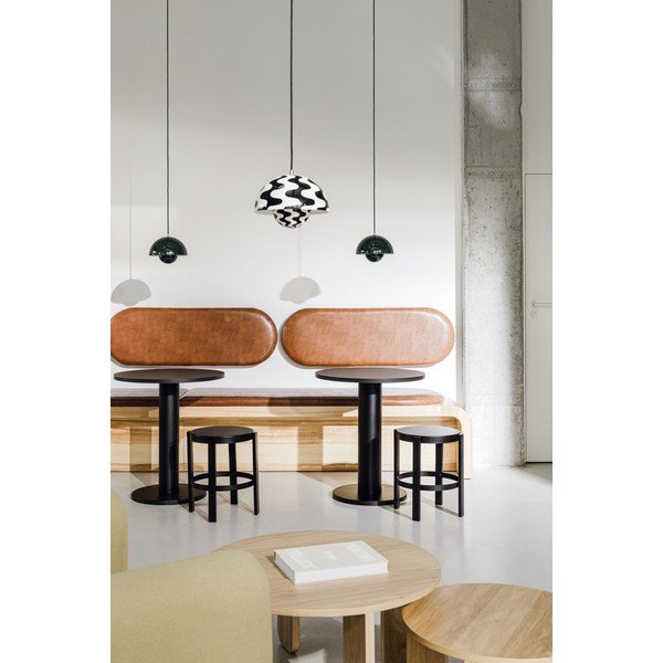 Okrągły stół z blatem w dekorze dębu ø 80 cm Sool – noo.ma-image-4