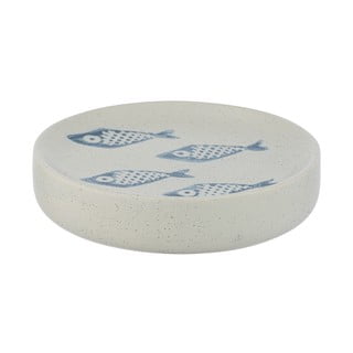 Biało-niebieska ceramiczna mydelniczka Wenko Aquamarin