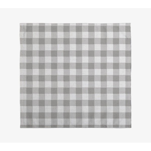 Zestaw 4 serwetek tekstylnych z domieszką lnu Really Nice Things Grey Vichy, 43x43 cm-image-1